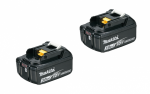 MAKITA 2 x BL1830B Akkupack 18V/3,0Ah Li-Ion (Doppelpack) mit Ladestandsanzeige